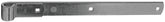 National Hardware N168-336 Strap Hinge, 1/4 in Thick Leaf, Steel, Zinc, 200 lb